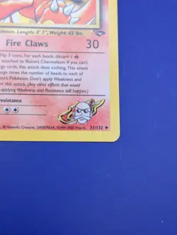 Pokemon 1st Edition Blaine's Charmeleon Gym Challenge WOTC 1999-2000 - Image 4