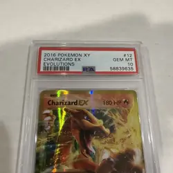 2016 Pokemon XY Evolutions Charizard EX #12/108 PSA 10 - Image 3