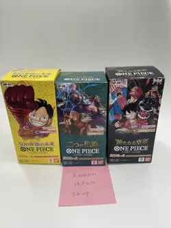 One Piece Card Game 3 Box Set OP -07 -08 -09 Booster Box Japanese NEW - Image 1