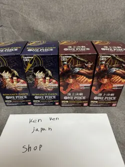 Bandai One Piece Card Game Romance Dawn Show down OP-01 02 Booster SEALED 4 Box - Image 1