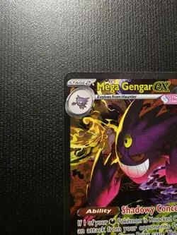 POKEMON ASCENDED HEROES MEGA GENGAR EX 284/217 SPECIAL ILLUSTRATION RARE SIR NM+ - Image 2