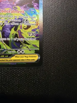POKEMON ASCENDED HEROES MEGA GENGAR EX 284/217 SPECIAL ILLUSTRATION RARE SIR NM+ - Image 4