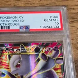 PSA 10 GEM MINT M Mewtwo EX Breakthrough Full Art Holo XY 2015 Pokemon 160/162 - Image 5