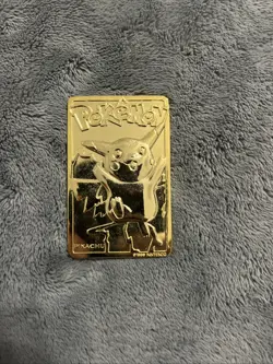Pokemon Pikachu & MewTwo 23k Gold Plated Card! 1999 Nintendo #25 & Certificate - Image 3