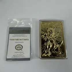 Pokemon Mewtwo 23k Gold Plated Trading Card 1999 Burger King Limited Edition - Image 2