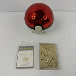 Pokemon Mewtwo 23k Gold Plated Trading Card 1999 Burger King Limited Edition - Image 1