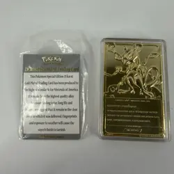 Pokemon Mewtwo 23k Gold Plated Trading Card 1999 Burger King Limited Edition - Image 3