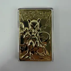 Pokemon Mewtwo 23k Gold Plated Trading Card 1999 Burger King Limited Edition - Image 4