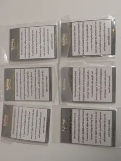 Pokemon 23k Gold Plated Card Pokeball Burger King 1999 Set of 6 Complete Set Lot - Image 2