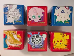 Pokemon 23k Gold Plated Card Pokeball Burger King 1999 Set of 6 Complete Set Lot - Image 3