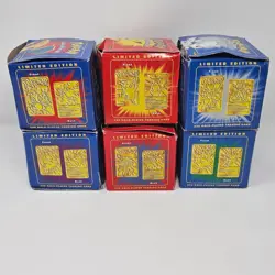 Pokemon 1999 Burger King 23k Gold Plated Card Pokeball Set of 6 w/ Boxes & COAs - Image 2