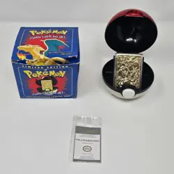 Pokemon 1999 Burger King 23k Gold Plated Card Pokeball Set of 6 w/ Boxes & COAs - Image 5