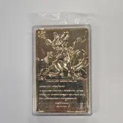 Nintendo Pokemon Mewtwo 23K Gold Plated Trading Card 1999 Burger King - Image 1