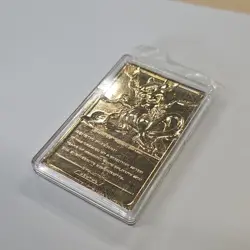 Nintendo Pokemon Mewtwo 23K Gold Plated Trading Card 1999 Burger King - Image 3