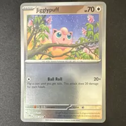 Pokemon Jigglypuff PFL 076/094 Holo 2025 Basic 70HP 20 Attack TCG Card - Image 1
