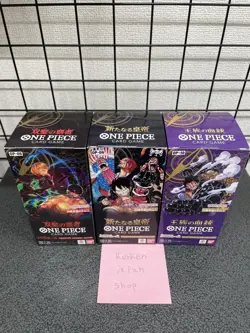 One Piece Card Game 3 Box Set OP 06 -09 -10 Booster With tape Box Japanese - Image 1