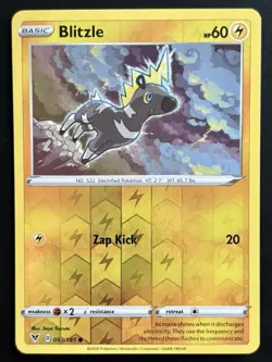 Blitzle 053/185 Vivid Voltage Reverse Holo Common Pokemon Card Near Mint - Image 1