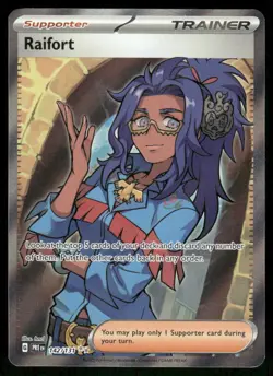 Pokemon Cards Raifort 142/131 Prismatic Evolutions Ultra Rare NM *2 - Image 1