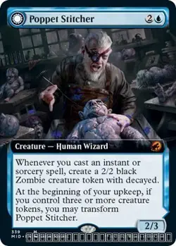 Poppet Stitcher (Extended Art) [MID - 339] - NM [Normal] TCG MTG - Image 1