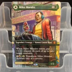Magic: The Gathering Miles Morales Ultimate Spider-Man SPM legendary green… - Image 1