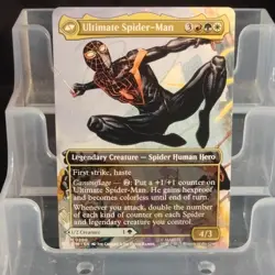 Magic: The Gathering Miles Morales Ultimate Spider-Man SPM legendary green… - Image 2
