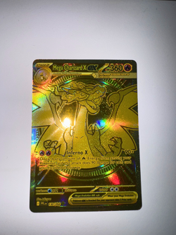 Gold Mega Charizard EX 130/094 - Pokemon Phantasmal Flames NM - Image 1