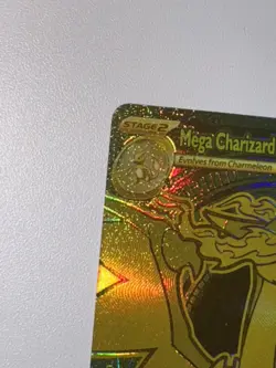 Gold Mega Charizard EX 130/094 - Pokemon Phantasmal Flames NM - Image 5