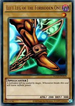 Yugioh Left Leg of the Forbidden One YGLD-ENA19 Ultra Rare NM - Image 1