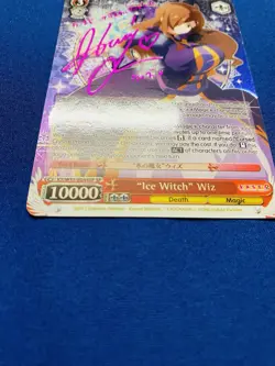Weiss Schwarz Ice Witch Wiz (SP) Konosuba 2 Gods Blessing PURPLE AUTO ENGLISH!💜 - Image 3