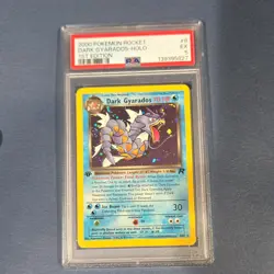 Pokemon Team Rocket Dark Gyarados 1st Edition Holo Rare #8/82 PSA 5 2000 - Image 1