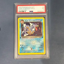 Pokemon Team Rocket Dark Gyarados 1st Edition Holo Rare #8/82 PSA 5 2000 - Image 2