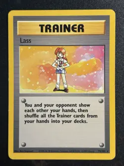 Lass 75/102 - Pokemon TCG Base Set Trainer Rare WOTC 1999 - MP Card - Image 1