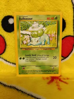 Vintage Pokemon Card Base Set Bulbasaur - Image 1