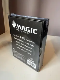 Magic: The Gathering MTG Liliana Vess Gold Plated Limited Edition Metal Card New - Image 3