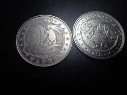 Pokemon Card Meiji Promo Metal Battle Coin Silver x2 Ninetales & Vulpix #6310 - Image 3