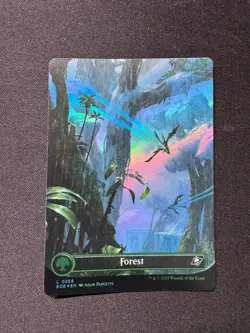 FOREST (0266) (BORDERLESS) Edge of Eternities FOIL - Magic: The Gathering - NM/M - Image 1