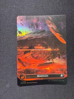MOUNTAIN (0265) (BORDERLESS) EOE FOIL - Magic: The Gathering - NM/M - Image 1