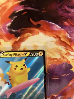 SURFING PIKACHU V 008/025 - Ultra Rare - Celebrations - Pokemon Trading Card TCG - Image 4