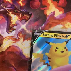 SURFING PIKACHU V 008/025 - Ultra Rare - Celebrations - Pokemon Trading Card TCG - Image 4