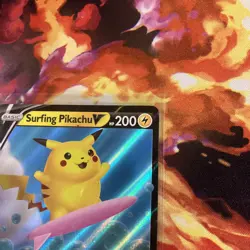 SURFING PIKACHU V 008/025 - Ultra Rare - Celebrations - Pokemon Trading Card TCG - Image 5