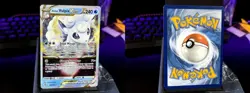 ALOLAN VULPIX VSTAR VSTAR RARE HOLO 034/195 SILVER TEMPEST POKEMON NM - Image 3