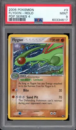 PSA 9 Flygon Holo SWIRL 2006 Pokemon Pop Series 4 #3 - Image 1