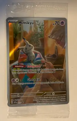 Pokemon TCG Mimikyu 075 SVP Scarlet & Violet Promo Holo Sealed Mint - Image 1