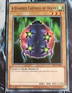 4-Starred Ladybug Of Doom - PSV-EN088 - Common - New & Mint - YuGiOh Card - Image 1