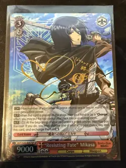 "Resisting Fate" Mikasa (SP) - Attack on Titan (AOT/S35) Weiss Schwarz - Image 1