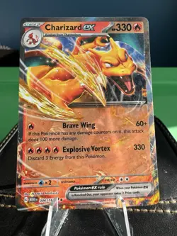 Pokemon TCG Charizard EX Scarlet & Violet Holo Double Rare Card 006/165 - Image 1