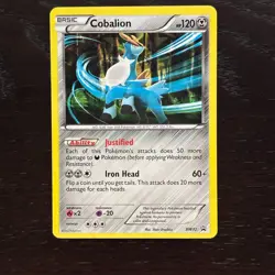 Cobalion BW72 Pokemon Black & White Black Star Promo Holo Card MP - Image 1