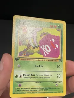 Pokemon Card 1ST EDITION Koffing Team Rocket 58/82 WotC Vintage 2000 NM - Image 3