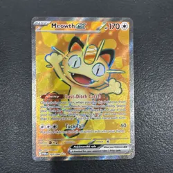 Meowth ex 107/088 ME03: Perfect Order Ultra Rare Pokemon TCG Card NM - Image 1