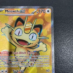 Meowth ex 107/088 ME03: Perfect Order Ultra Rare Pokemon TCG Card NM - Image 3